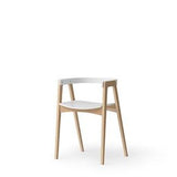 Wood Armchair, adjustable, white/oak