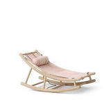 Wood Toddler rocker, oak/rose