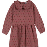 Printed Fleece Dress - Poppy Violine