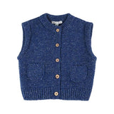 Sleeveless Cardigan - Royal