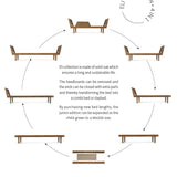 Eli conversion kit bed ends x2 - Smoked oak