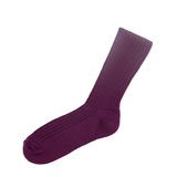 Wool socks Aubergine