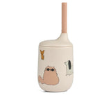 Ellis Printed Sippy Cup - Cats and Dogs / Sandy