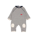 BB soft stripes jumpsuit - Navy
