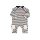BB soft stripes jumpsuit - Navy