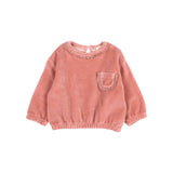 BB velvet sweatshirt - Peony