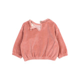 BB velvet sweatshirt - Peony