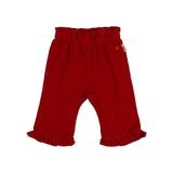 BB soft velour pants - Cherry