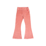 Velvet legging flare - Peony