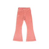 Velvet legging flare - Peony