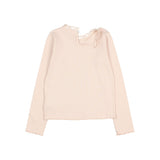 Ruffle t-shirt - Cream pink