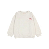 Fleece sweatshirt - Ecru melange