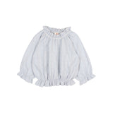 Chic Lurex Blouse - Sky Blue