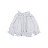 Chic Lurex Blouse - Sky Blue