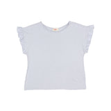 Linen Girly T-Shirt - Sky Blue