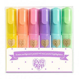 Mini Highlighters Pastel - 6St