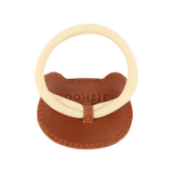 Josy Classic Hair Tie - Bear - Cognac Classic Leather