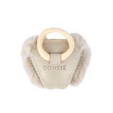 Josy Exclusive Hair Tie - Golden Retriever - Ivory Classic Leather