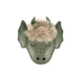 Josy Exclusive Hairclip Draak Green Bay Leather