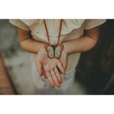 Donsje Zaza Necklace Papillon Walnut Nubuck
