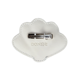 Donsje Guar Clip Peacock Off White Metallic Leather