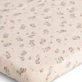 Muslin Junior Fitted Sheet 60x120, Clover