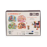 Mini puzzel (4 x 12 st) - Les Minouchkas