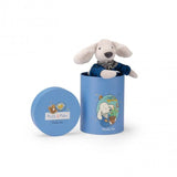 Knuffel hond Pilou blauw (in box) Puce & Pilou