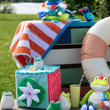 Grote activiteitenblok van stof - La mare aux grenouilles