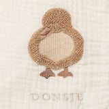 Ploekie Muslin Blanket XL - Duckling - Warm White