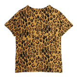 Basic Leopard SS Tee Beige