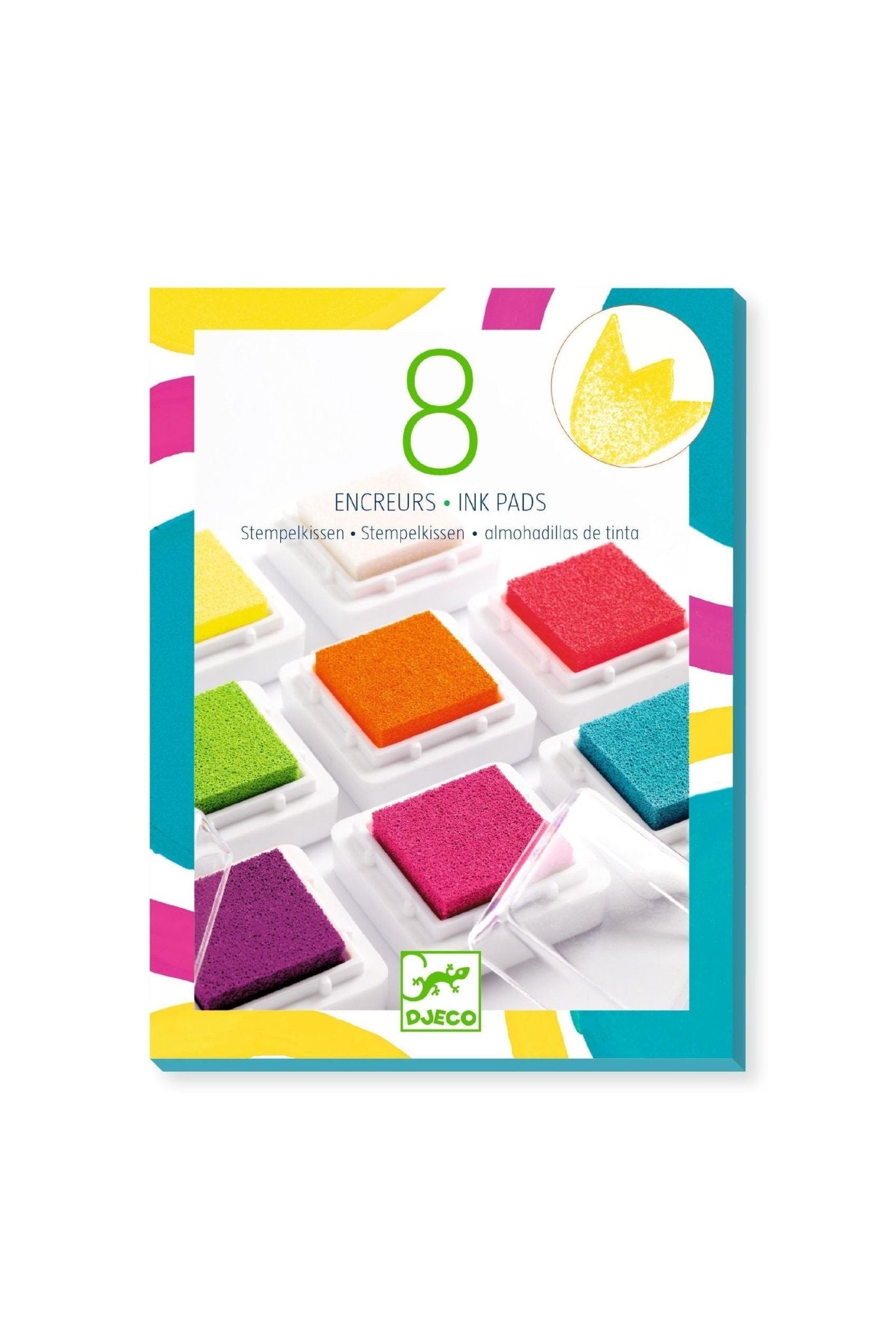 8 inktkussens en 1 reiniger - pop van Djeco | Kids Conceptstore Le Fanfare