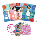 8 patterned collages - WAX Trend van Djeco | Kids Conceptstore Le Fanfare