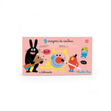 9 kleurpotloden 3 in 1 - Les Schmouks van Moulin Roty | Kids Conceptstore Le Fanfare