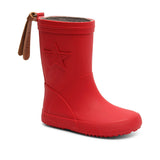 bisgaard regenlaars star rubber - red