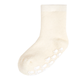 Wool socks w/anti slip Off White