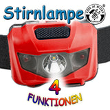 Hoofdlamp - wit & rood licht