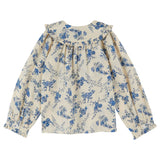 Bow Collar Orchid Blouse - Orchid Bleu