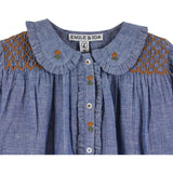 Smocked Blouse - Chambray