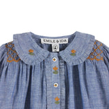 Smocked Blouse - Chambray