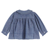 Smocked Blouse - Chambray