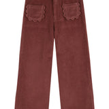 Flowers Pockets Trousers - Violine