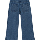 Hippy Embroidered Denim Trousers - Denim