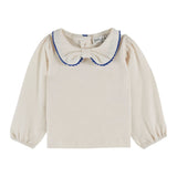 Picot Tee Shirt - Creme