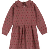 Printed Fleece Dress - Poppy Violine