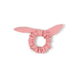 Bow Scrunchie - Lotus Checkered