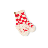Checkered Socks - Tomato