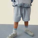 Ribbed Socks | 2-pack | Stone Grey - Cream