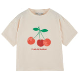 Tee Shirt Imprime Place Fruit - Creme