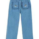 Pantalon Denim Poches Cerises - Denim Light